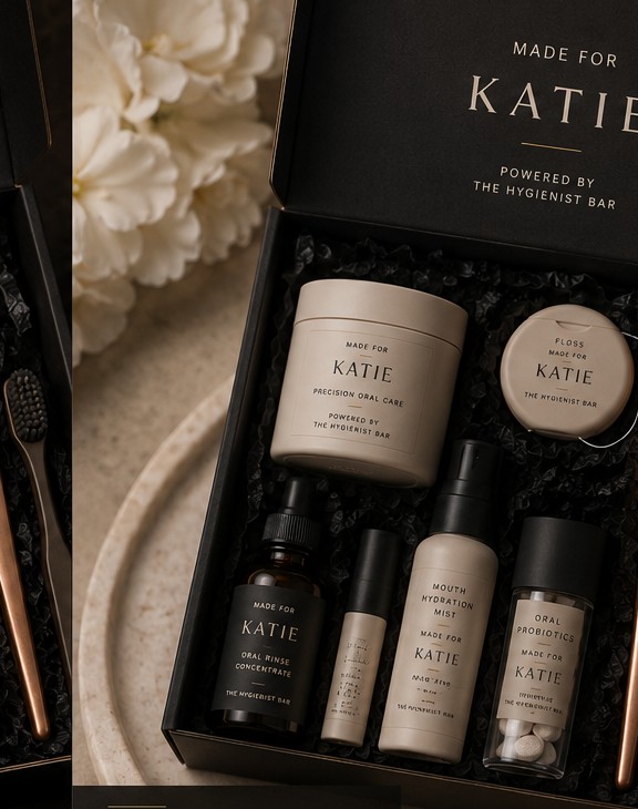 Custom oral care kit made for Katie
